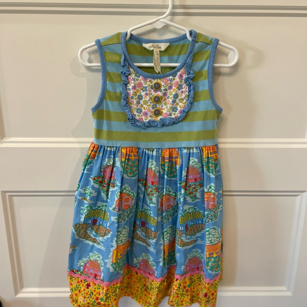 Matilda Jane sleeveless dress with houses/cottage 4
